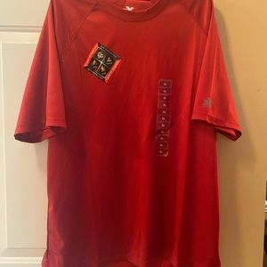 Red sports shirt